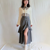 ビットラッフルスリットスカート