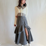 ビットラッフルスリットスカート