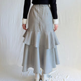 ビットラッフルスリットスカート