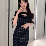 【予約商品7月下旬お届け】レイヤードバックリボンロングワンピース