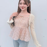 【一部予約商品】ローズペプラムキャミ