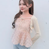 【一部予約商品】ローズペプラムキャミ