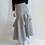 ビットラッフルスリットスカート