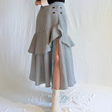 ビットラッフルスリットスカート