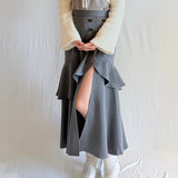 ビットラッフルスリットスカート