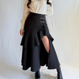 ビットラッフルスリットスカート