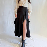 ビットラッフルスリットスカート