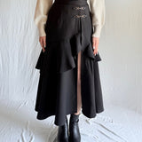 ビットラッフルスリットスカート