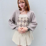 ボレロセットファーアーガイルトップス