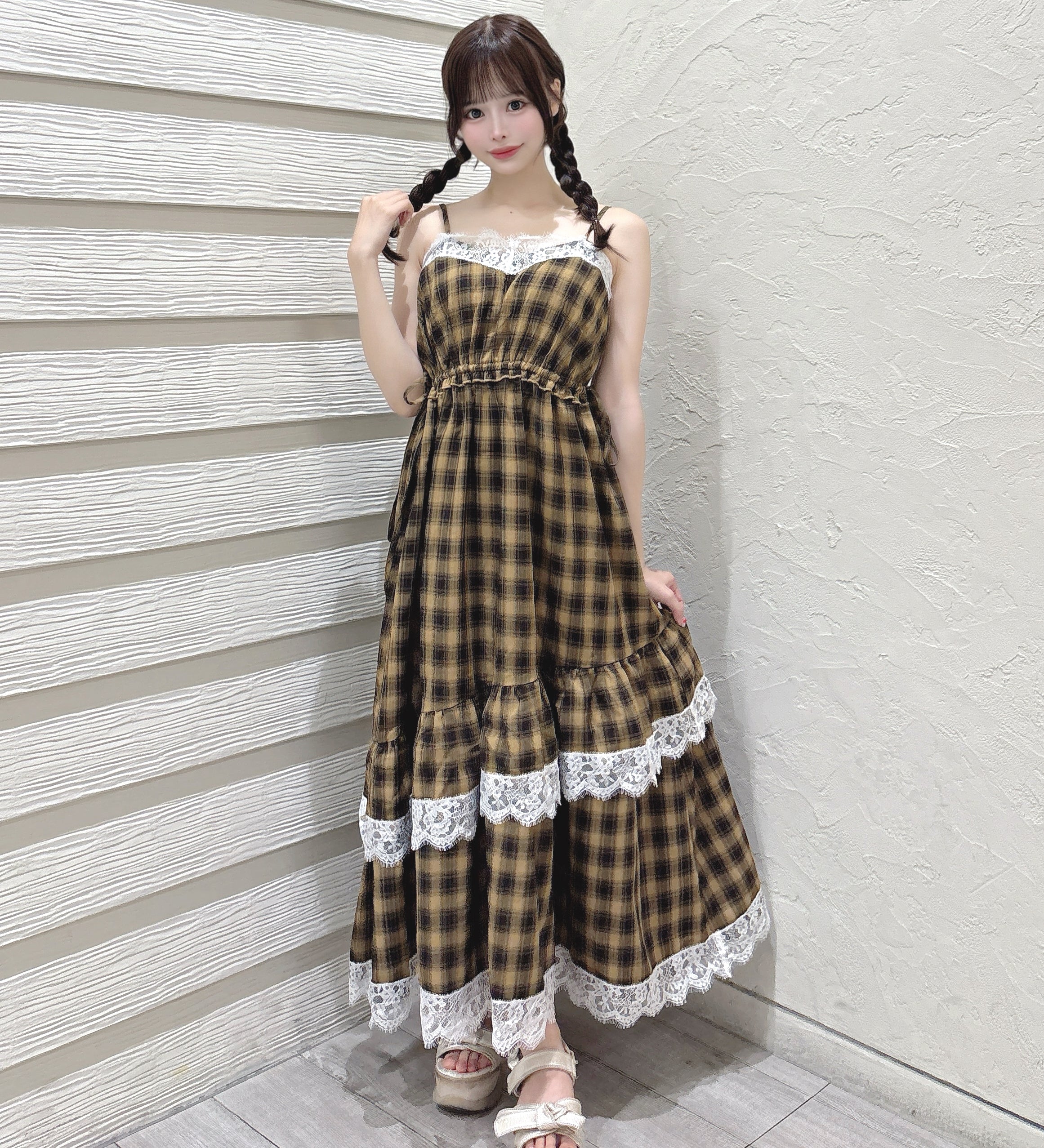 【5月29日(金)発売スタート】レースフリルキャミワンピース