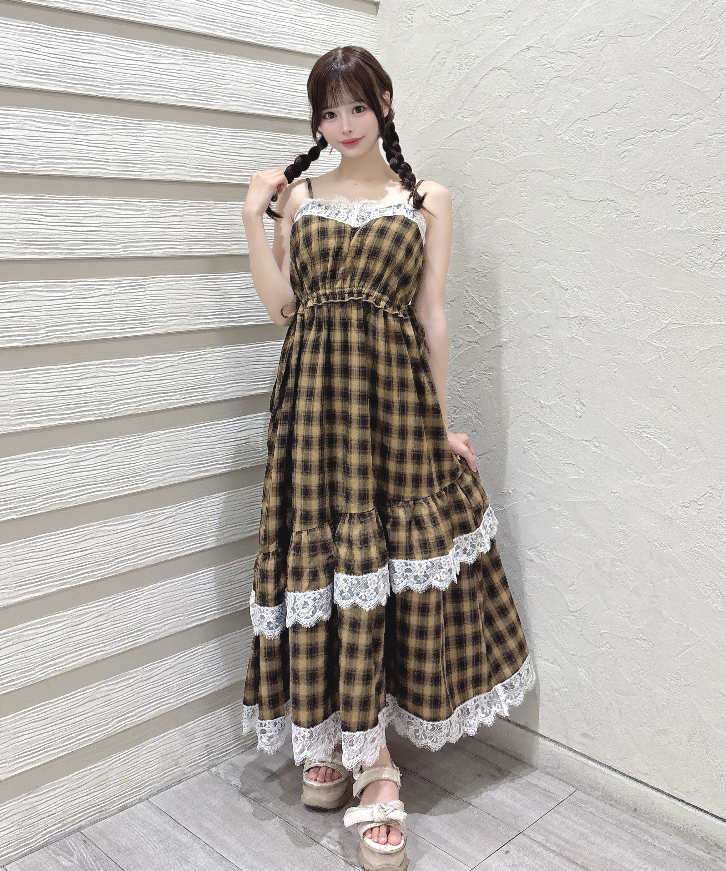 【5月29日(金)発売スタート】レースフリルキャミワンピース