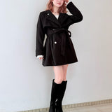 ビットスタンドカラーミドルコート