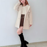 ビットスタンドカラーミドルコート