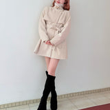 ビットスタンドカラーミドルコート