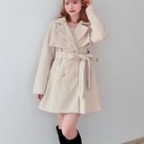 ビットスタンドカラーミドルコート