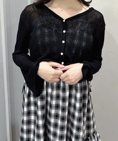 【SALE】シアーカットカーデ