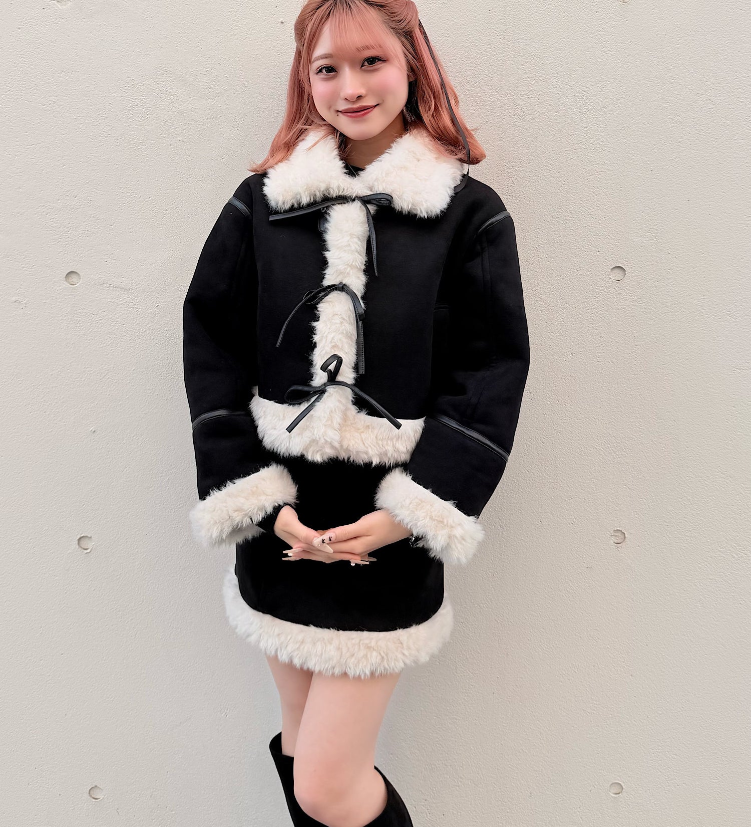 【予約商品12月中旬発送】リボンムートンジャケットセット