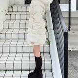 【予約商品12月中旬お届け】ラメツィードロングダウンコート