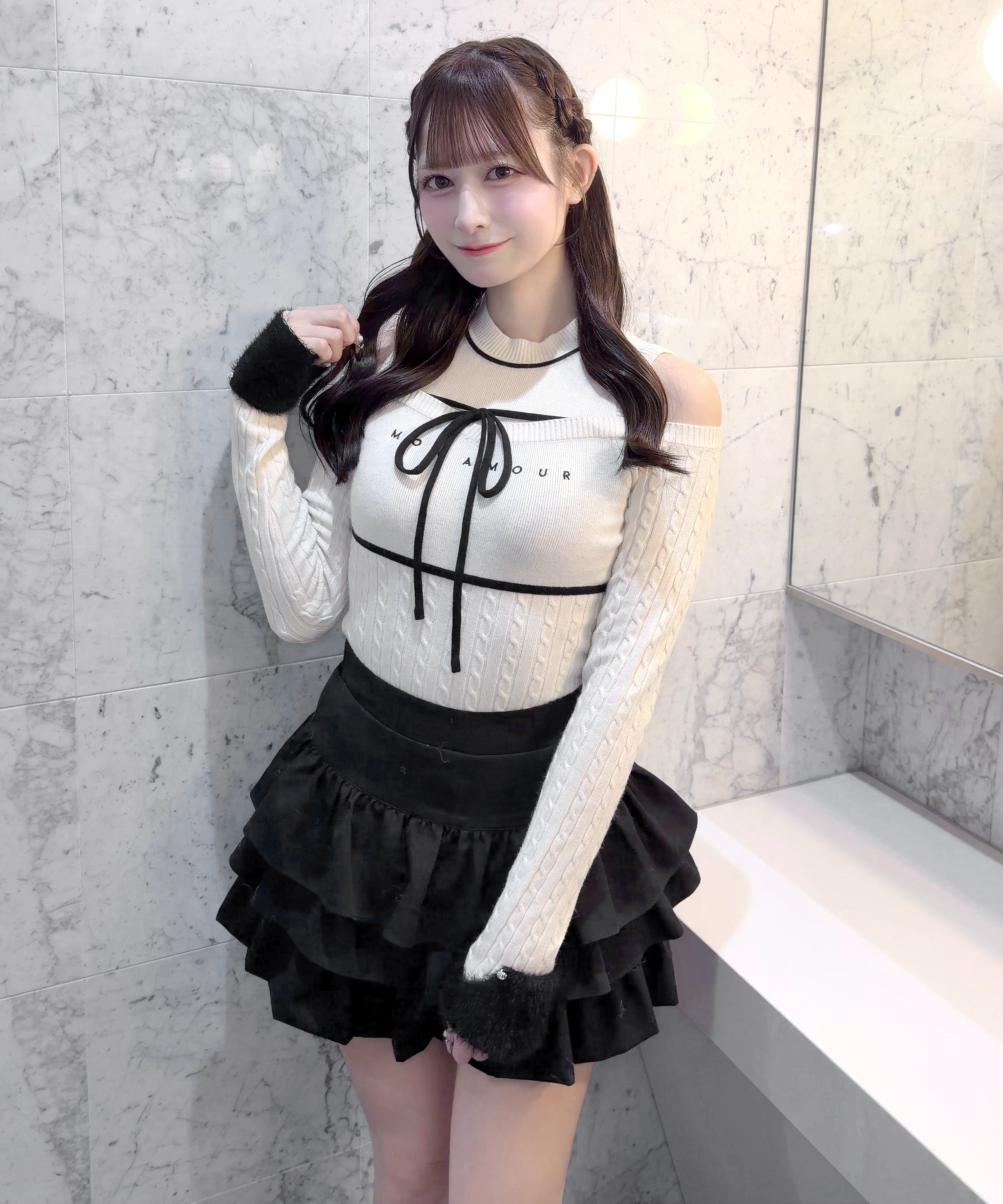 【10月9日(金)発売スタート】レイヤード風配色ニット