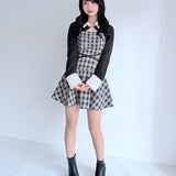 【予約商品2月上旬発送】ショートブラウスレイヤードワンピース