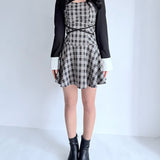 【予約商品2月上旬発送】ショートブラウスレイヤードワンピース