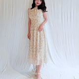 リボンタイフラワーワンピース