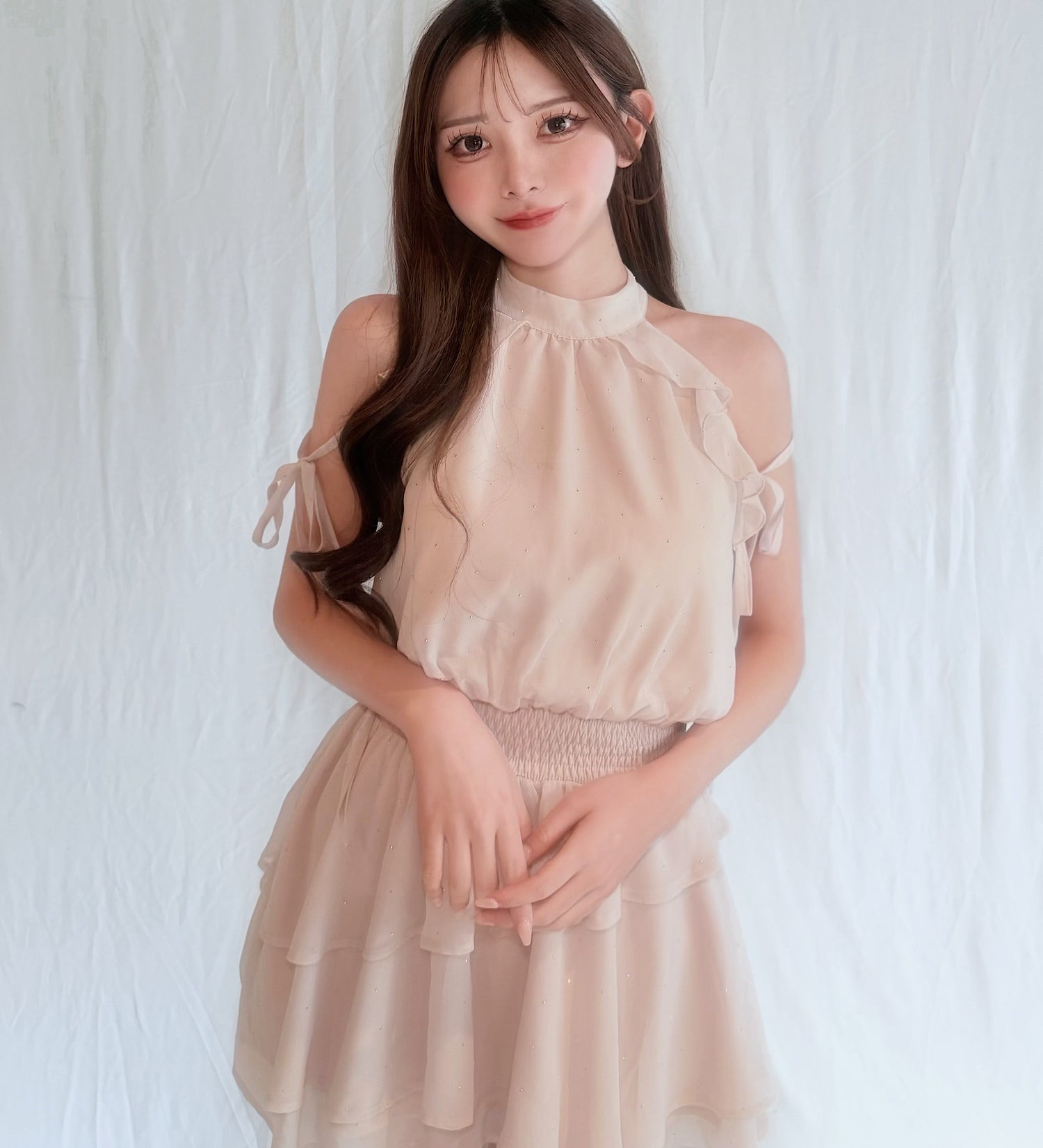 【予約商品 4月上旬発送】アメスリフリルミニワンピース