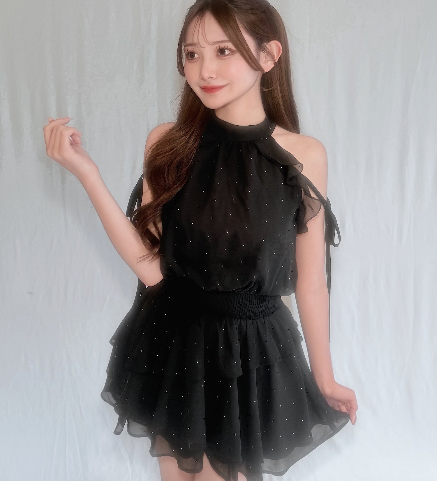 【予約商品 4月上旬発送】アメスリフリルミニワンピース