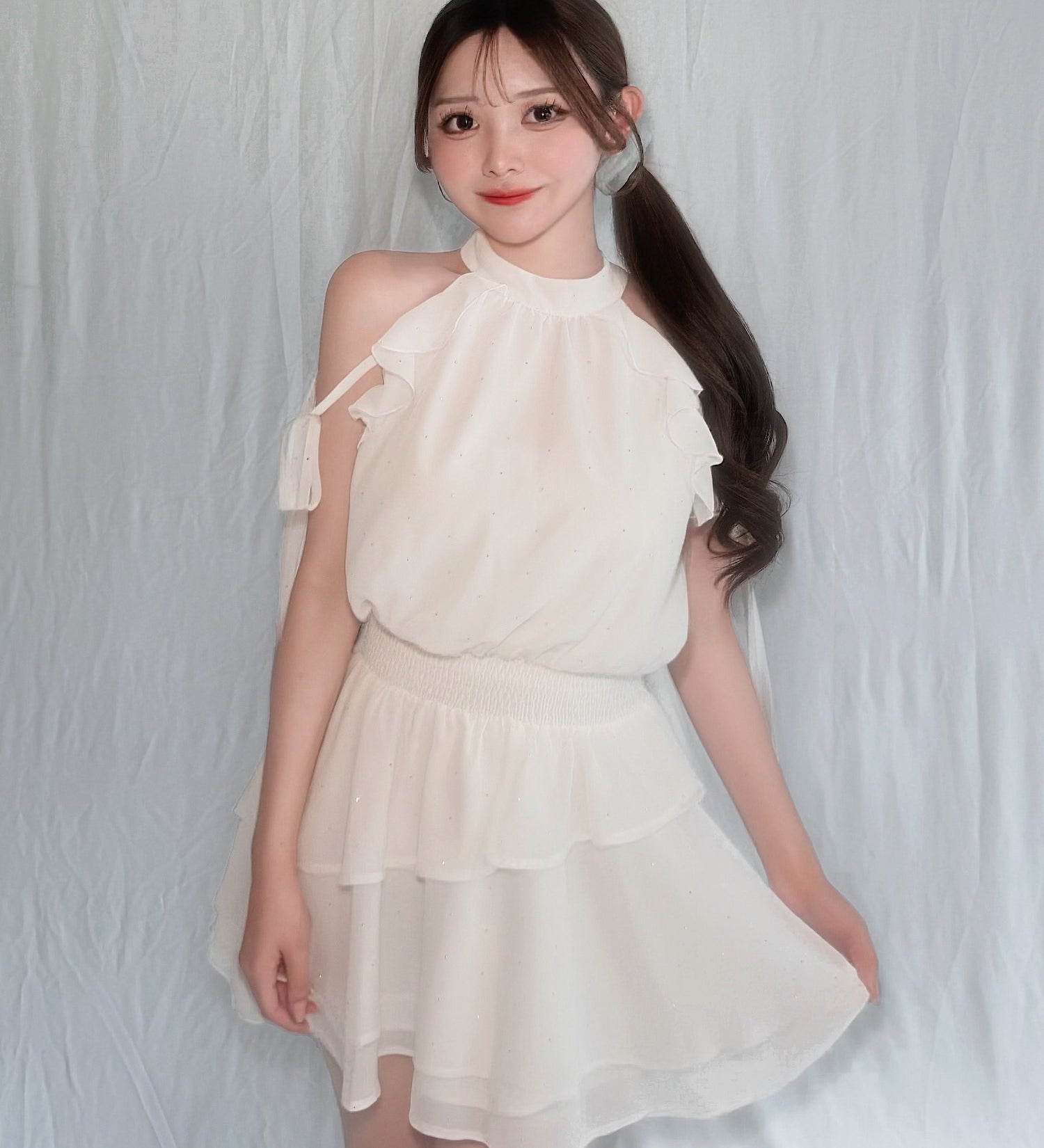 【予約商品 4月上旬発送】アメスリフリルミニワンピース