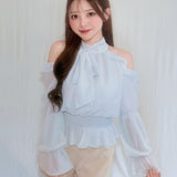 アメスリリボンフリルブラウス