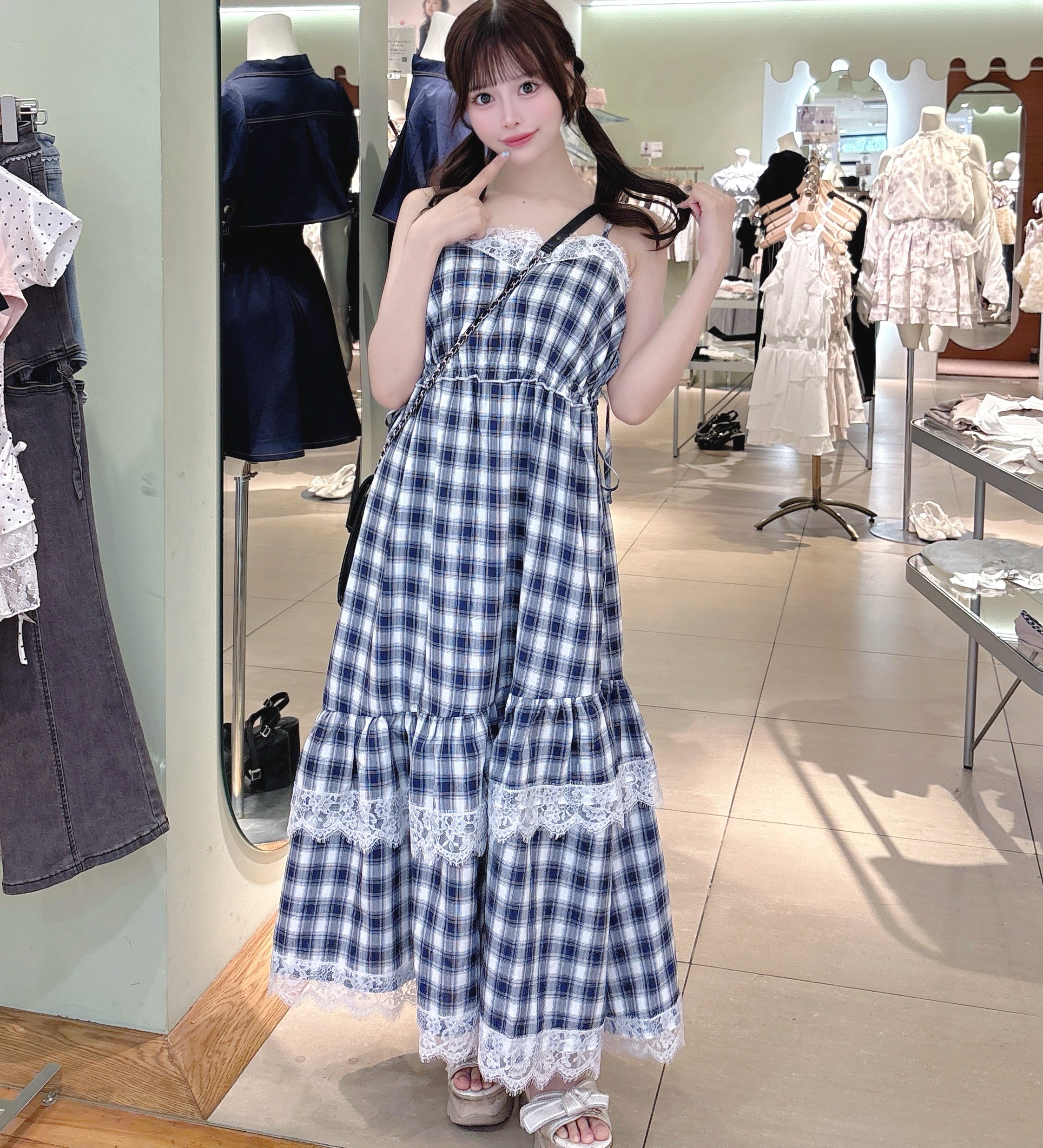 【5月29日(金)発売スタート】レースフリルキャミワンピース