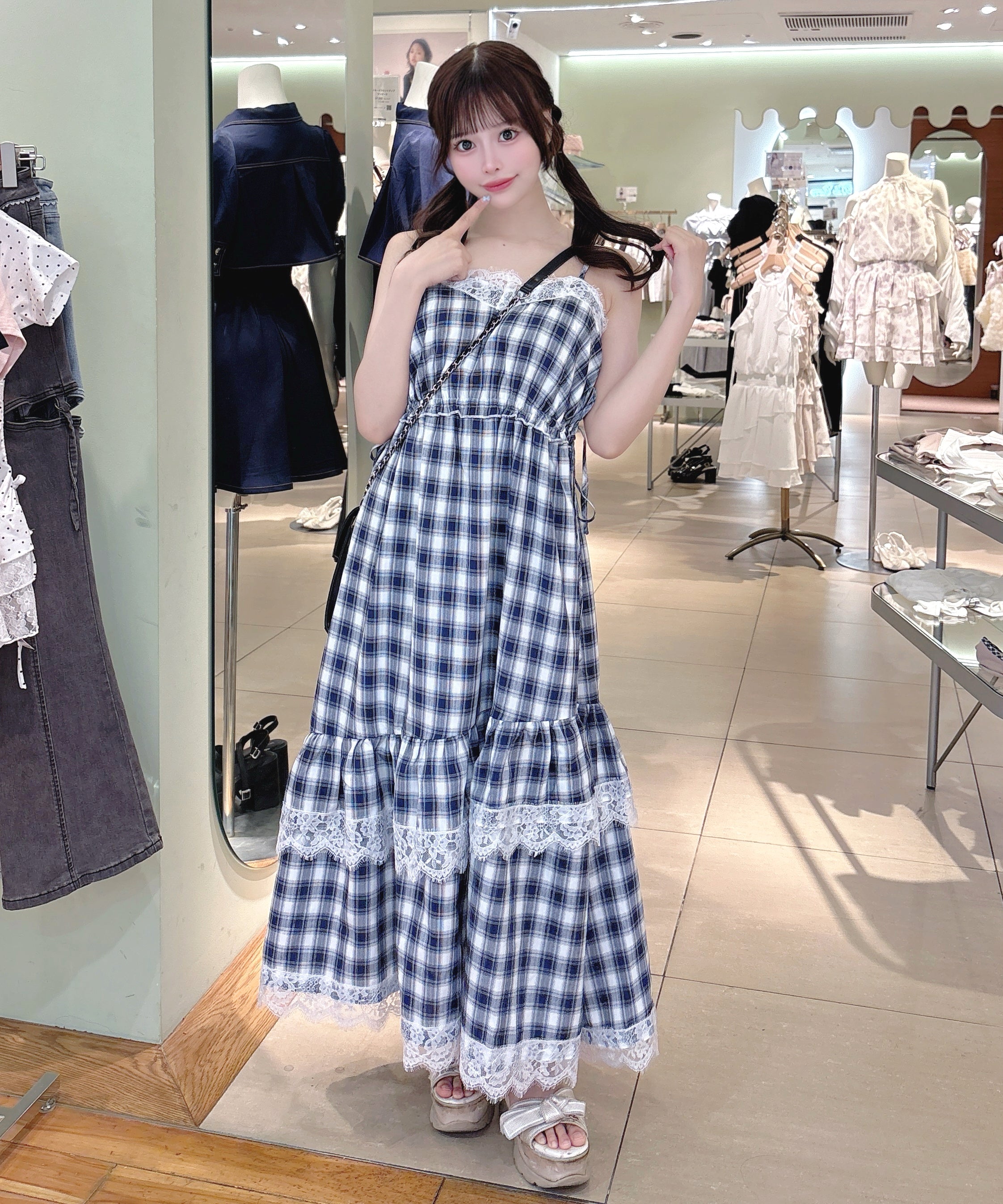 【5月29日(金)発売スタート】レースフリルキャミワンピース