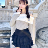 【10月9日(金)発売スタート】オフショルリボンニット