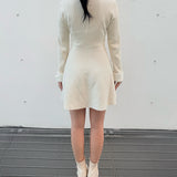 【予約商品 12月中旬発送】チェーンカラーZIPニットワンピース