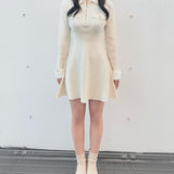 【予約商品 12月中旬発送】チェーンカラーZIPニットワンピース