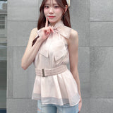 ウエストマークアメスリブラウス