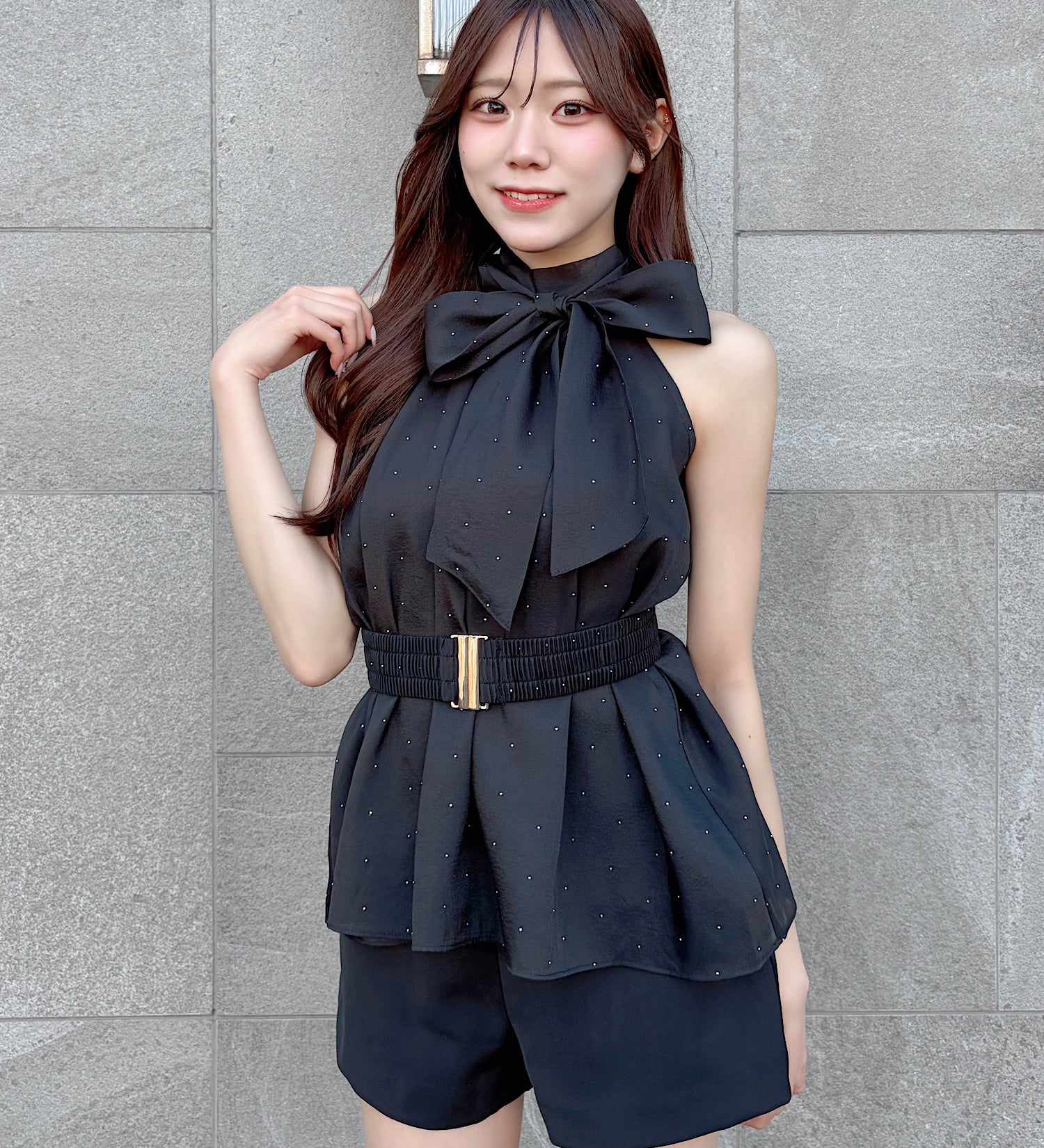 【予約商品 5月上旬発送】ウエストマークアメスリブラウス