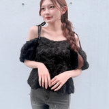 【予約商品 5月上旬発送】3wayローズペプラムチュニック