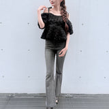 【予約商品 5月上旬発送】3wayローズペプラムチュニック