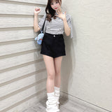 【SALE】半袖ドレープ衿カットソー
