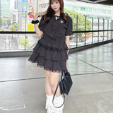 【SALE】ティアードシャツワンピース