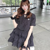 【SALE】ティアードシャツワンピース