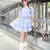 【SALE】ティアードシャツワンピース