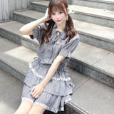 【SALE】ティアードシャツワンピース