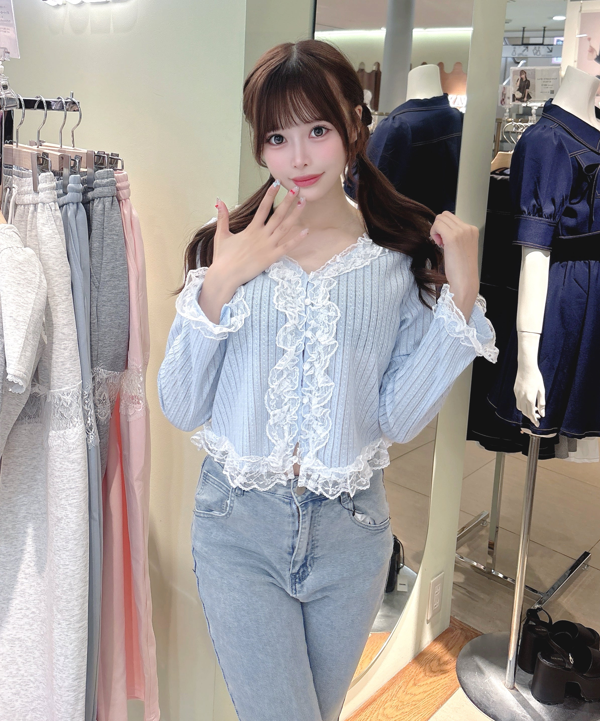 【6/5(金)発売スタート】レースフリルカーデ