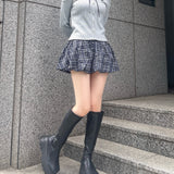 リボンシャツドッキングカットソー