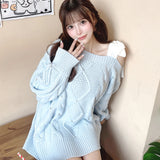 【9月4日(金)発売スタート】ワンショルリボンニットワンピース