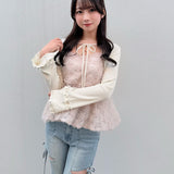 【一部予約商品】ローズペプラムキャミ