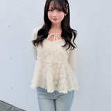 【一部予約商品】ローズペプラムキャミ