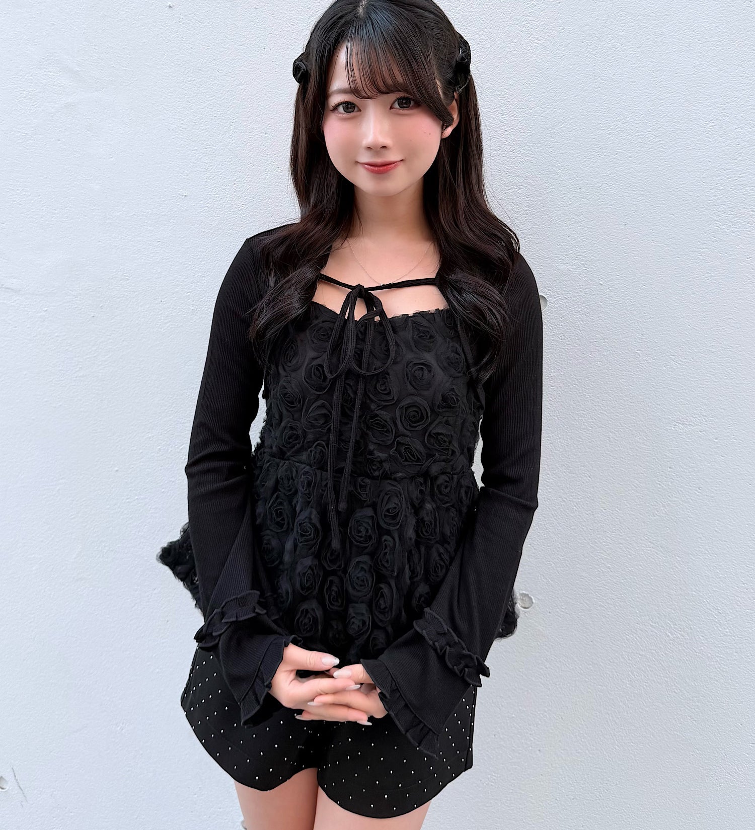 ローズペプラムキャミ